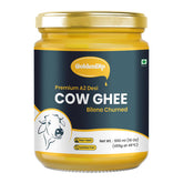 Organic Premium A2 Cow Desi Ghee By Goldendip | Bilona Churned Pure A2 Ghee Makes Your Food Tasty & Healthy | (500ml) 16.9 Ounce | Jar Pack